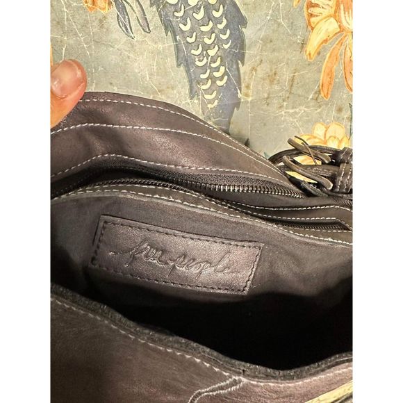 Free People Demi Distressed Messenger Bag - Picture 10 of 11